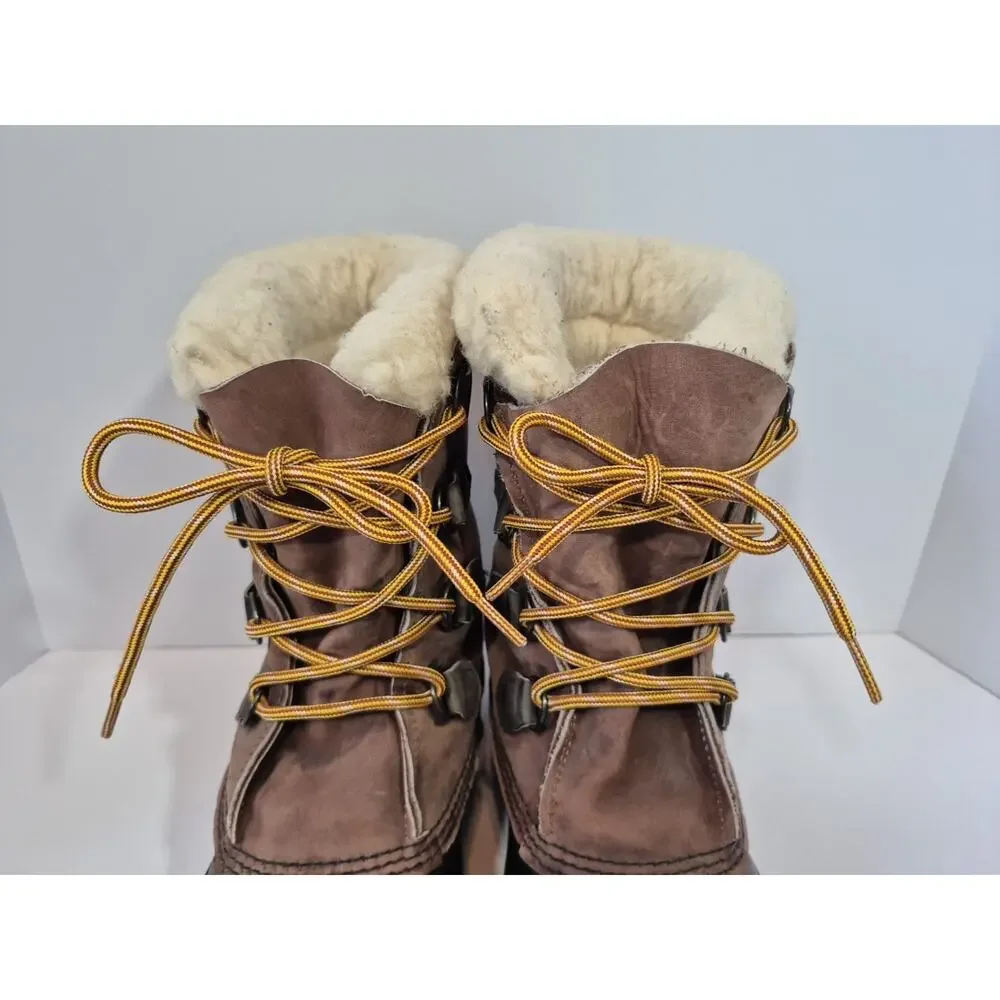 Sorel Kaufman Mens Tan Insulated Winter Snow Boots 10